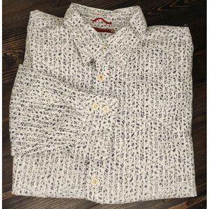 Guess Men's Long‎ sleeve button down Shirt Size Large